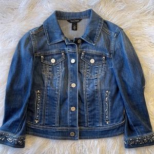 White House Black Market cropped jacket